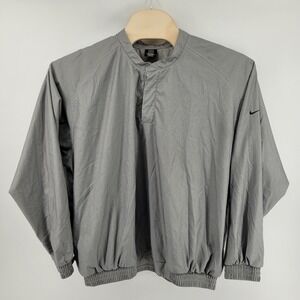 Nike Golf Pullover Windbreaker Jacket Men's XXL Gray Long Sleeve Lightweight